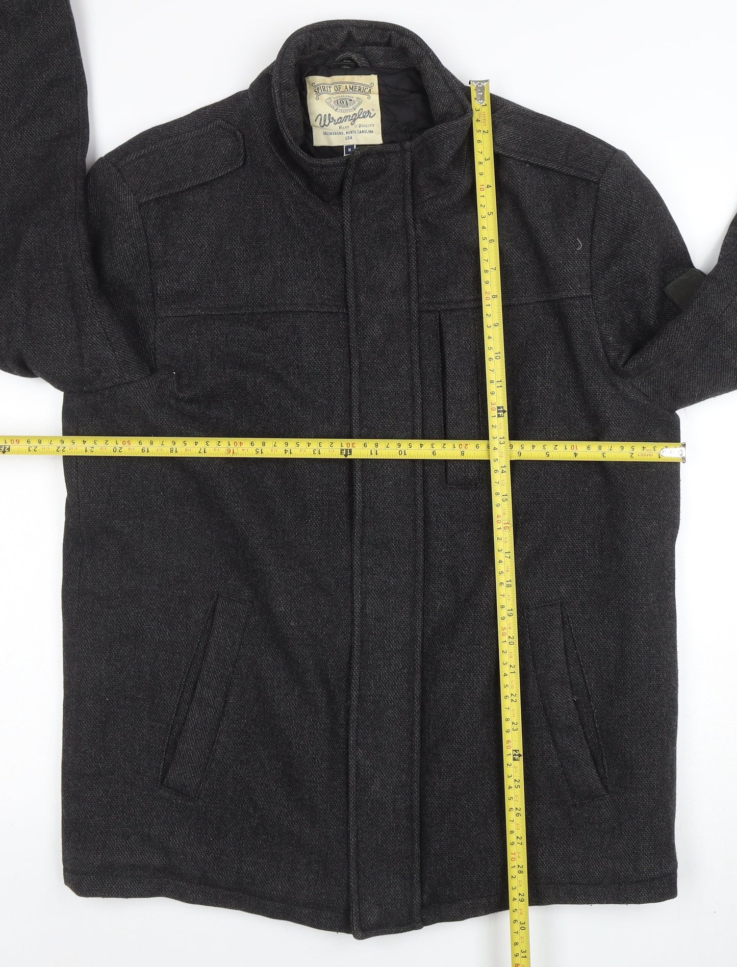 Mens UK Size M Wrangler Grey Basic Jacket