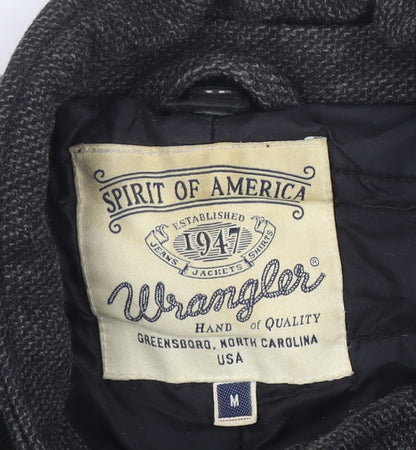 Mens UK Size M Wrangler Grey Basic Jacket