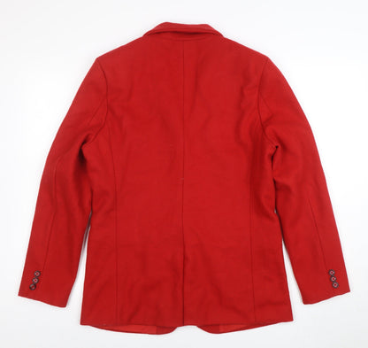 Womens UK Size 12 Alice Collins Regular Red Blazer