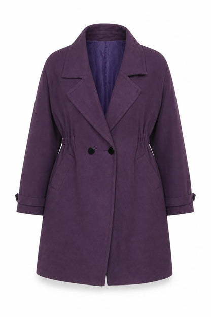 Womens UK Size L Leazie Purple Overcoat