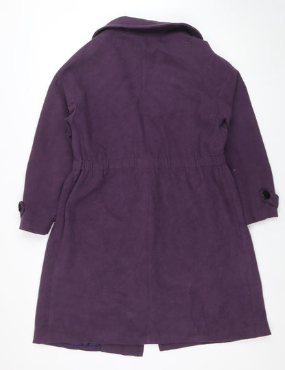 Womens UK Size L Leazie Purple Overcoat