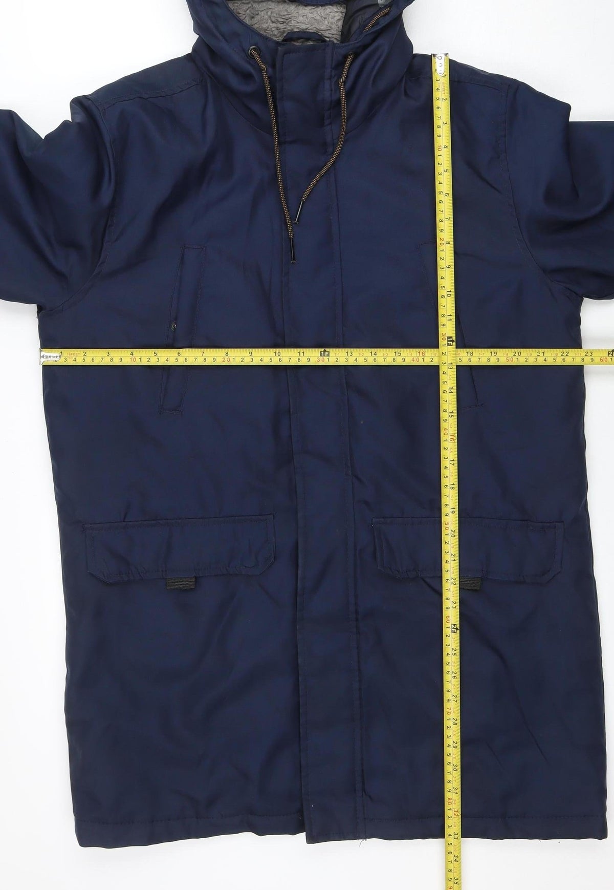 Mens UK Size S Avenue Blue Parka Coat