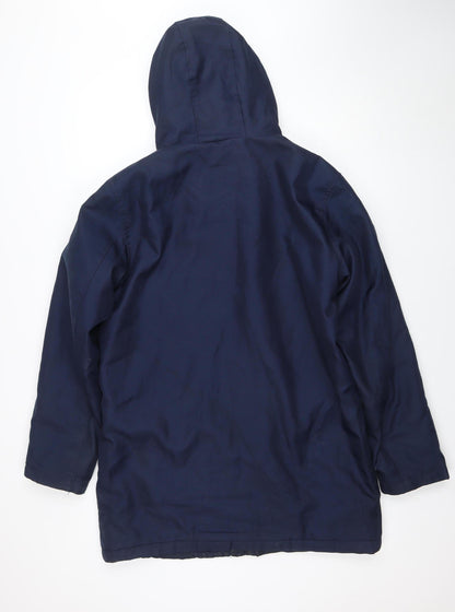Mens UK Size S Avenue Blue Parka Coat