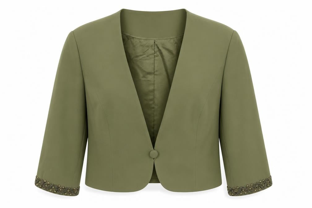 Womens UK Size 20 Jacques Vert Regular Green Blazer