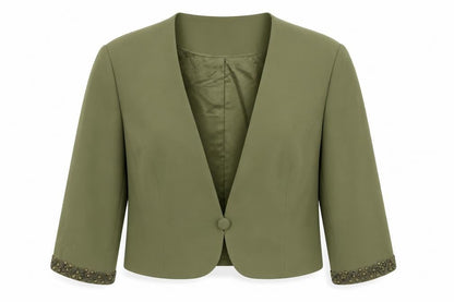 Womens UK Size 20 Jacques Vert Regular Green Blazer