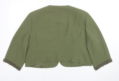 Womens UK Size 20 Jacques Vert Regular Green Blazer
