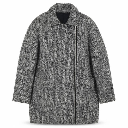 Womens UK Size 10 Topshop Grey Overcoat