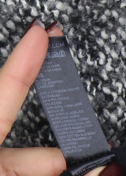 Womens UK Size 10 Topshop Grey Overcoat