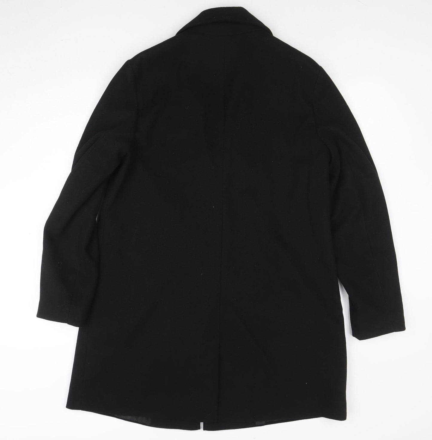 Womens UK Size 14 Dorothy Perkins Black Overcoat