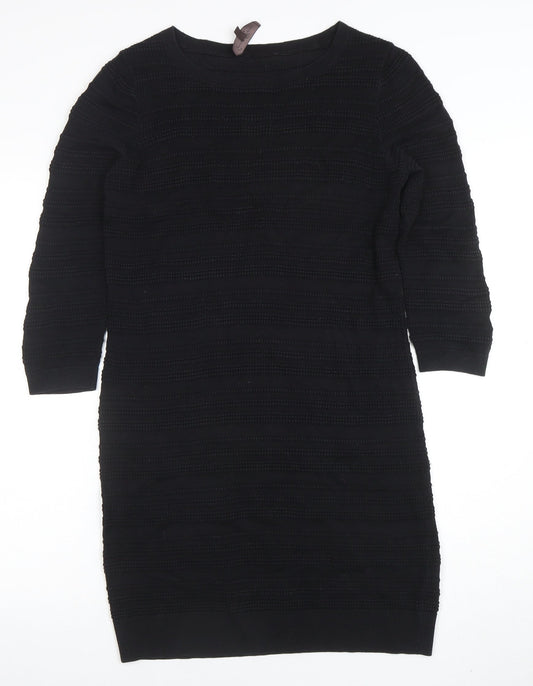 Great Plains London Women's Black S Bodycon Knit Dress