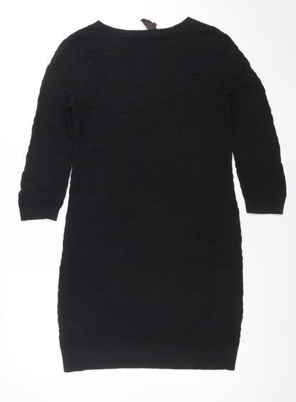 Great Plains London Women's Black S Bodycon Knit Dress