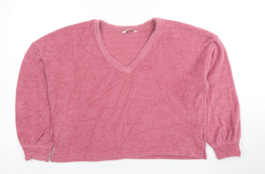 Womens UK Size M Marks and Spencer Pink Pullover Jumper