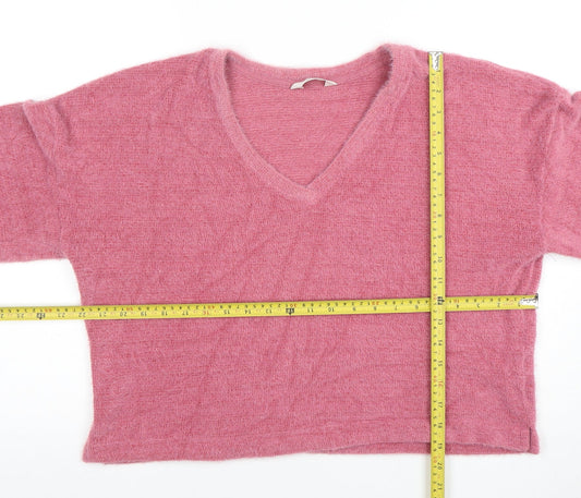 Womens UK Size M Marks and Spencer Pink Pullover Jumper