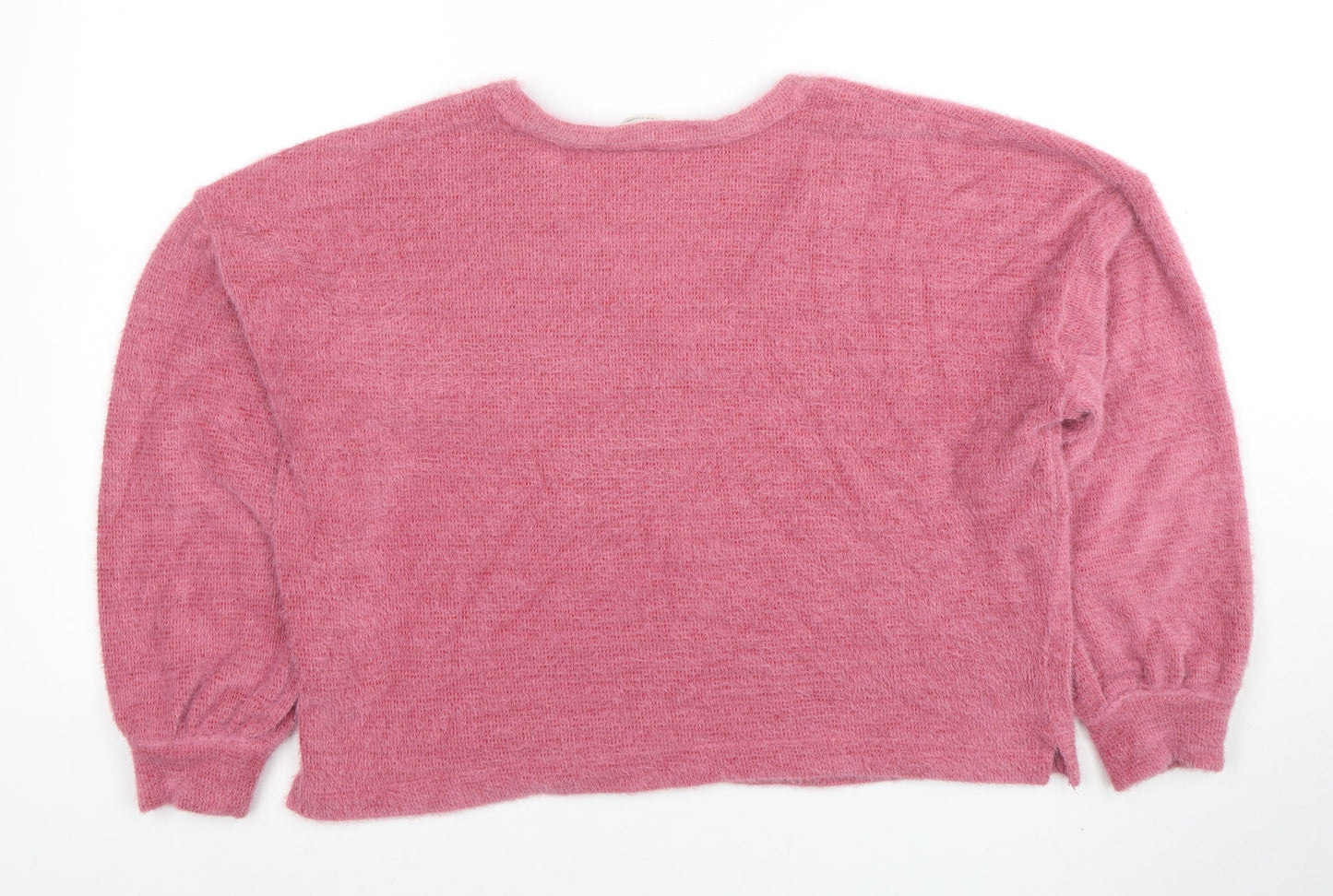 Womens UK Size M Marks and Spencer Pink Pullover Jumper
