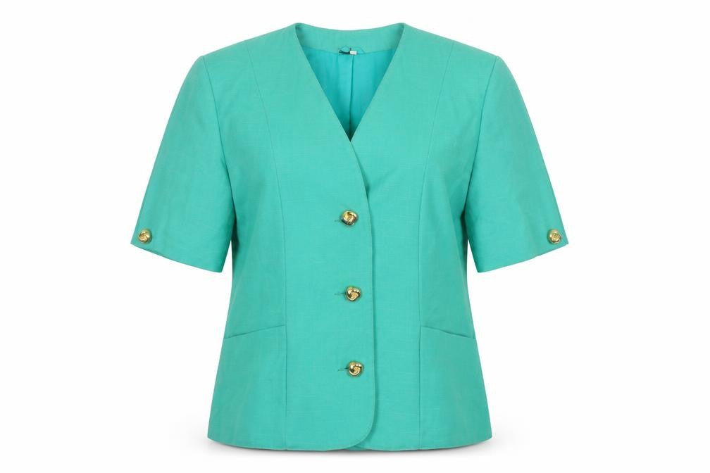 Womens UK Size 14 First Avenue Regular Green Suit Top