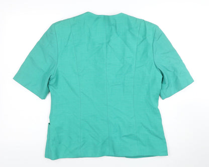 Womens UK Size 14 First Avenue Regular Green Suit Top