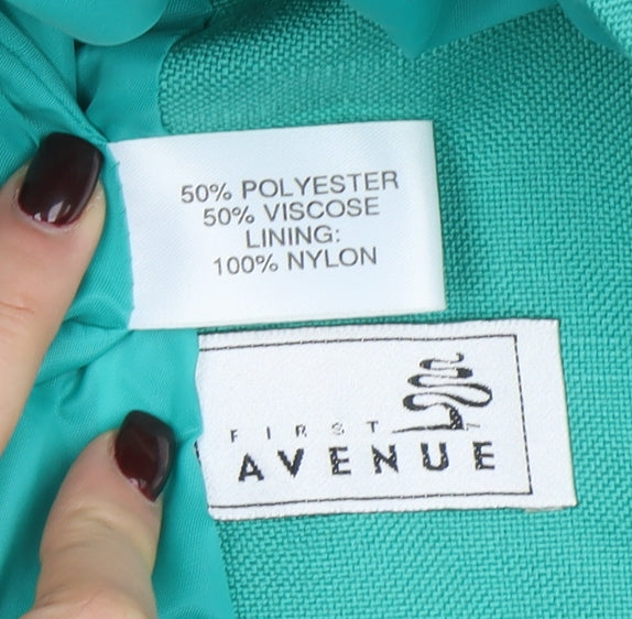 Womens UK Size 14 First Avenue Regular Green Suit Top