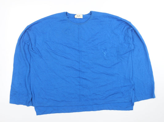 Womens UK Size S Hush Blue Pullover Jumper