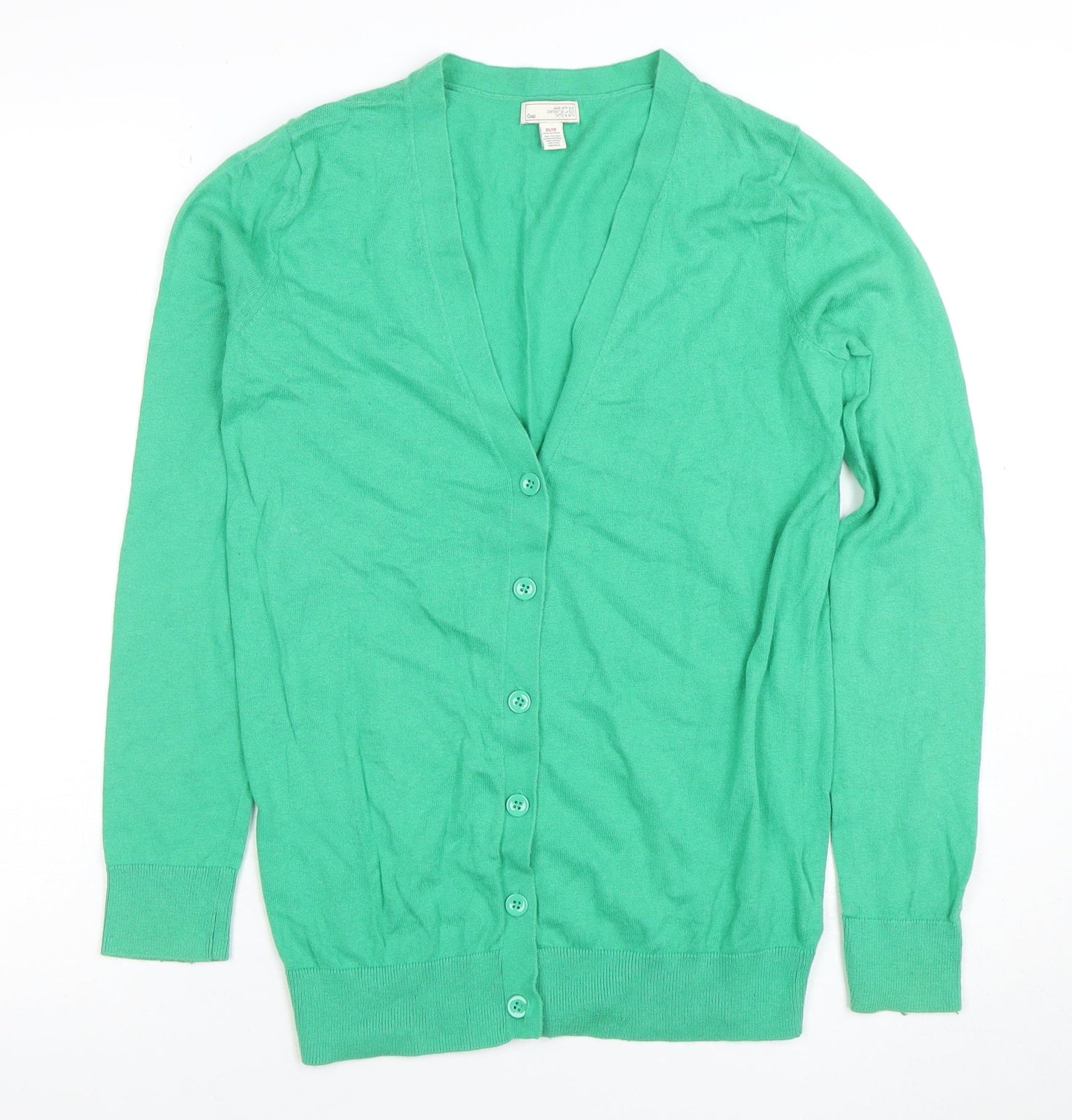 Womens UK Size XS Gap Green Cardigan Jumper