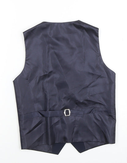 ROCO Teens Navy Blue Tuxedo Suit Waistcoat Size 12 Formal Lined