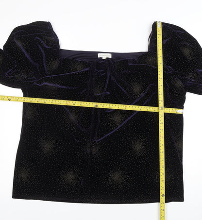 Womens UK Size 2XL Monsoon Purple Tunic Blouse