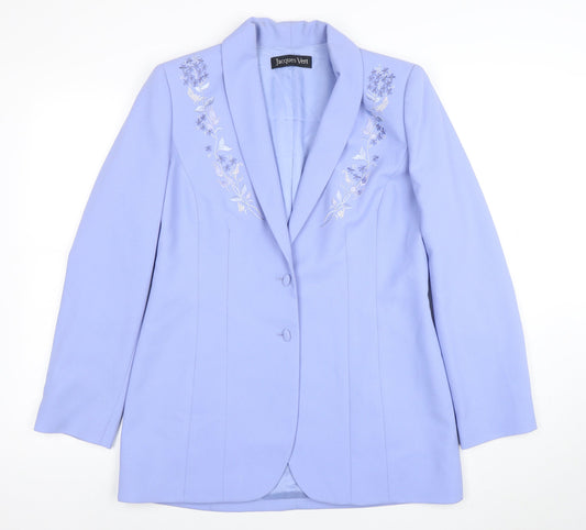 Womens UK Size 12 Jacques Vert Regular Blue Blazer