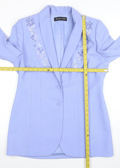 Womens UK Size 12 Jacques Vert Regular Blue Blazer