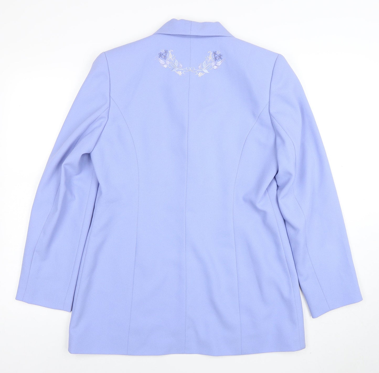 Womens UK Size 12 Jacques Vert Regular Blue Blazer