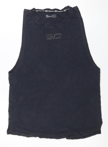 Under Armour Men’s Black Sleeveless Stephen Curry HeatGear Athletic T-Shirt M
