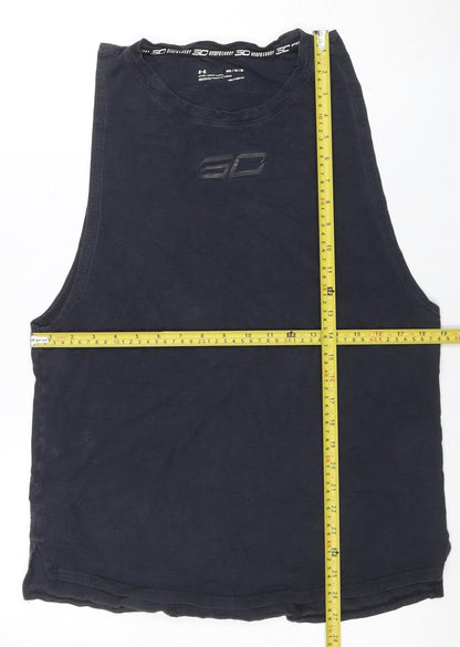 Under Armour Men’s Black Sleeveless Stephen Curry HeatGear Athletic T-Shirt M