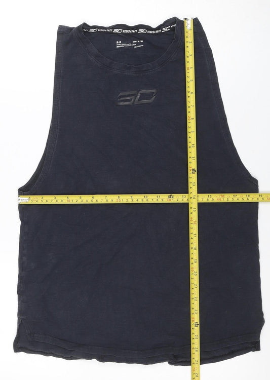 Under Armour Men’s Black Sleeveless Stephen Curry HeatGear Athletic T-Shirt M