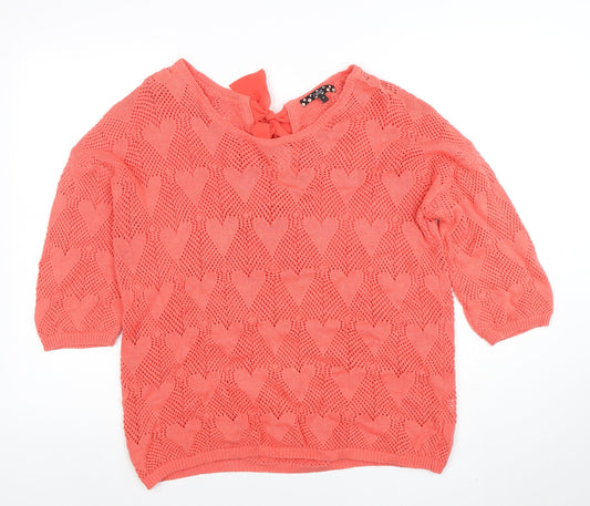 Womens UK Size 14 NEXT Pink Pullover Jumper