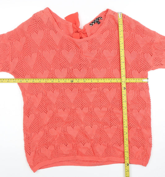 Womens UK Size 14 NEXT Pink Pullover Jumper