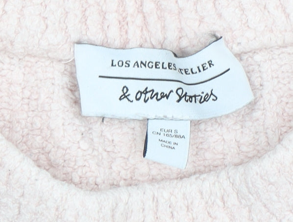 Womens UK Size 10 & Other Stories Pink Pullover Jumper