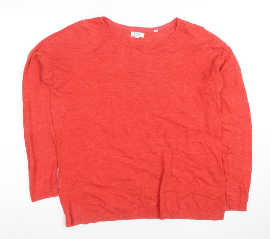 Womens UK Size 10 FatFace Red Pullover Jumper
