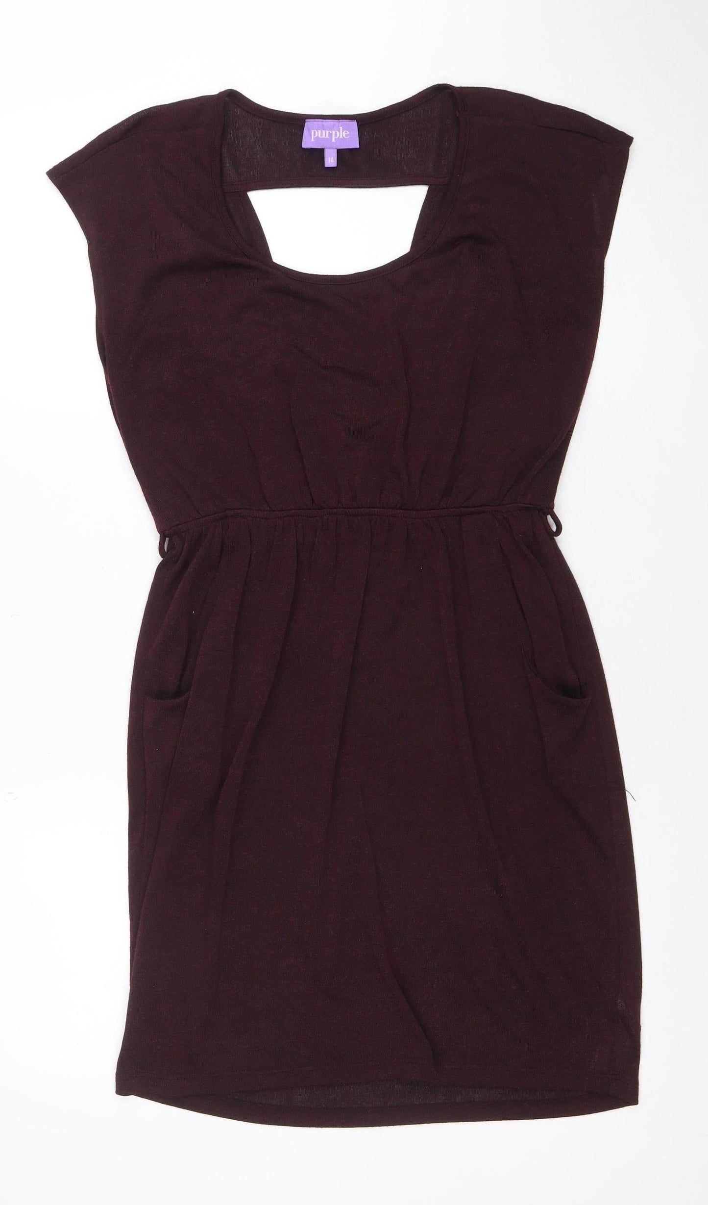 Womens UK Size 14 Purple Bodycon Dress
