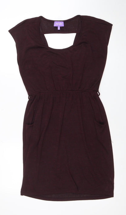 Womens UK Size 14 Purple Bodycon Dress