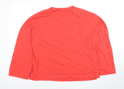 Womens UK Size L NEXT Red Basic T-Shirt