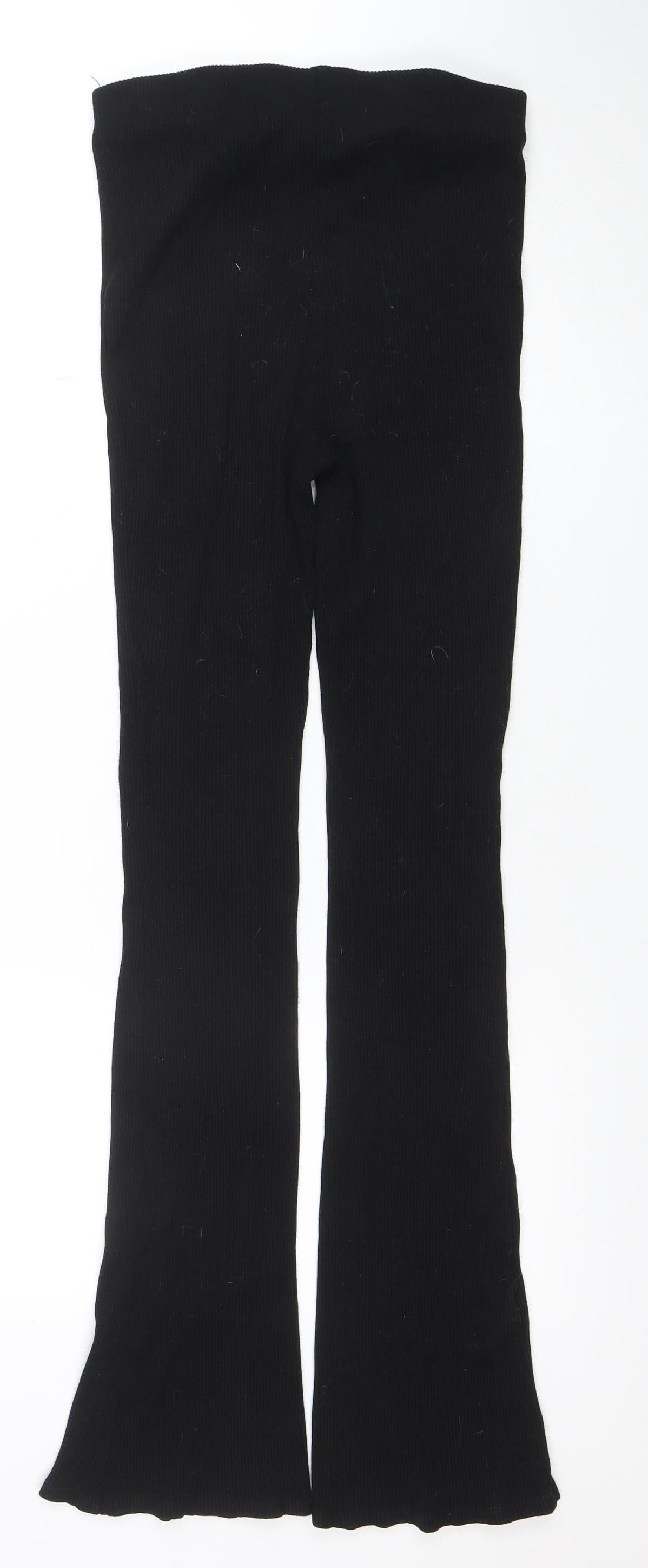 Womens UK Size M H&M Slim Fit Leggings Black Trousers