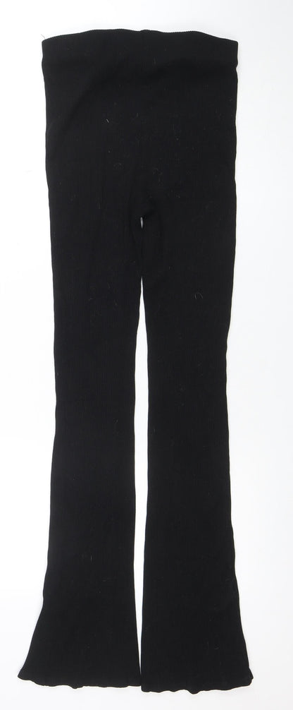 Womens UK Size M H&M Slim Fit Leggings Black Trousers