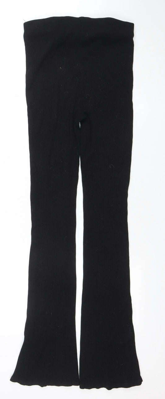 Womens UK Size M H&M Slim Fit Leggings Black Trousers