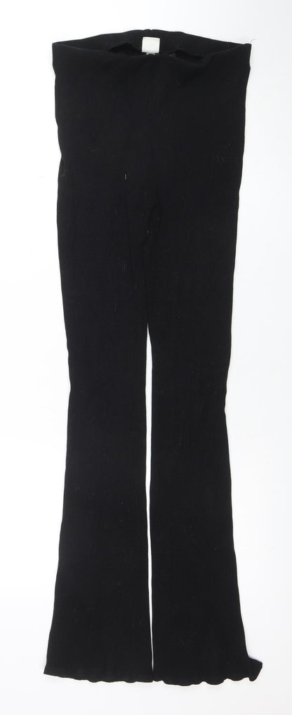 Womens UK Size M H&M Slim Fit Leggings Black Trousers