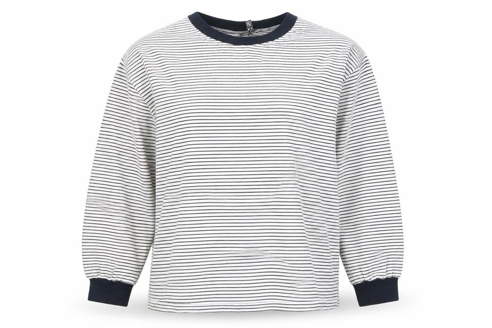 Womens UK Size 10 ASOS White Ringer T-Shirt