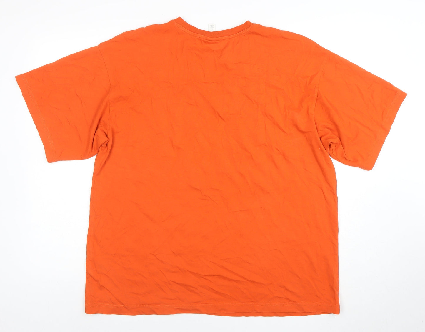 Womens UK Size S H&M Orange Basic T-Shirt