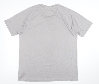 Everlast Mens Grey 2XL Basic Active T-Shirt Gym Top