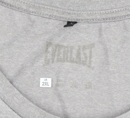 Everlast Mens Grey 2XL Basic Active T-Shirt Gym Top