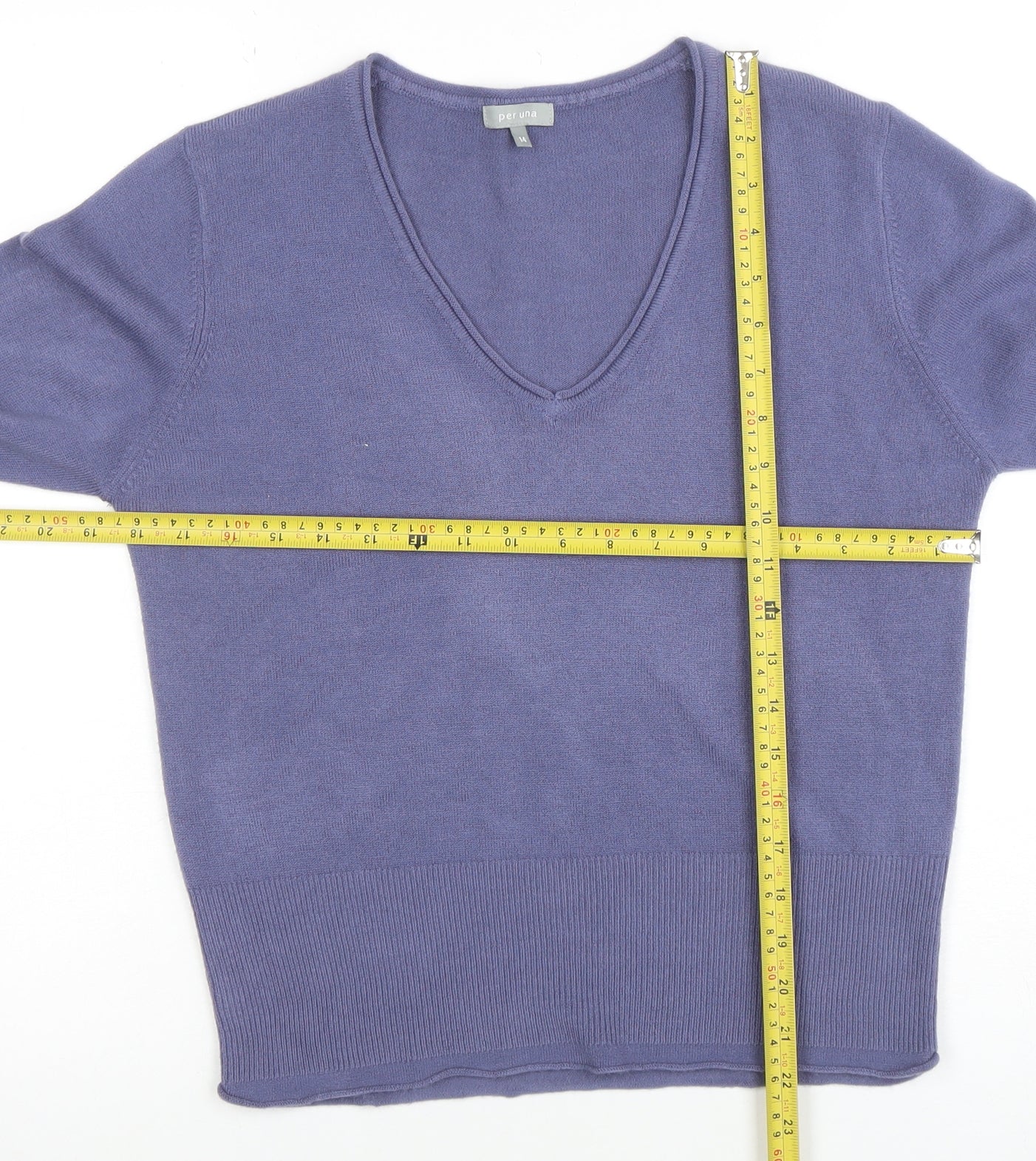 Womens UK Size 14 Marks and Spencer Blue Pullover Jumper