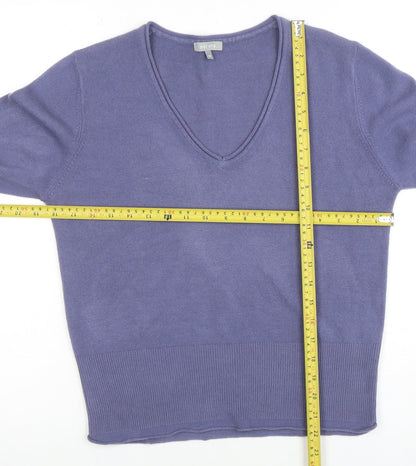 Womens UK Size 14 Marks and Spencer Blue Pullover Jumper