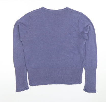 Womens UK Size 14 Marks and Spencer Blue Pullover Jumper