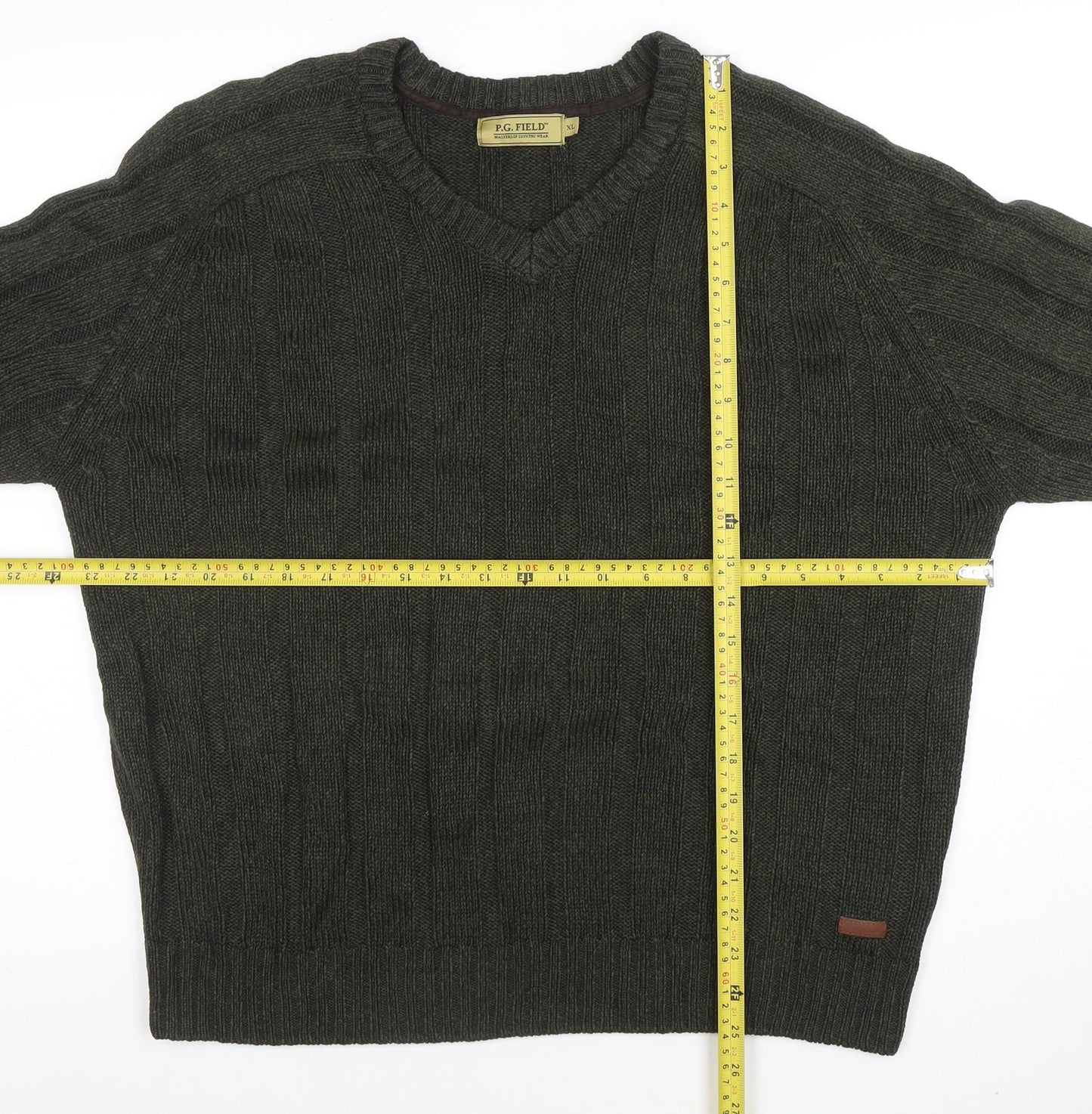 Mens UK Size XL P.G. Field Green Pullover Jumper